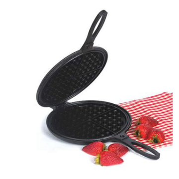 Campingkocher Gusseisen Waffeleisen Pan 6 Zoll